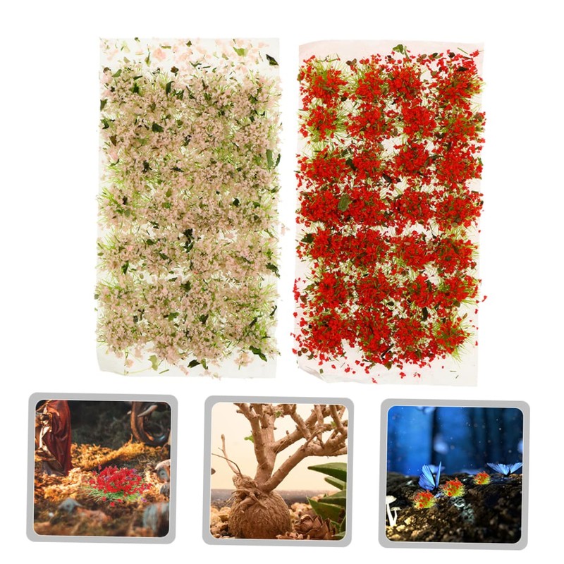 Operitacx 2 Boxes Grass Shed Simulation Grass Cluster Botanical Decor