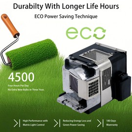 Qexudu VLT-HC3800LP (OEM Original Bulb Inside) with Housing for Mitsubishi HC4000 HC3800 HC3200 HC3900 HC3200u HC3800u HC3900u HC4000u Projector