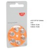 60pcs Long Lasting Power Hearing Device Battery Zinc Air Sound