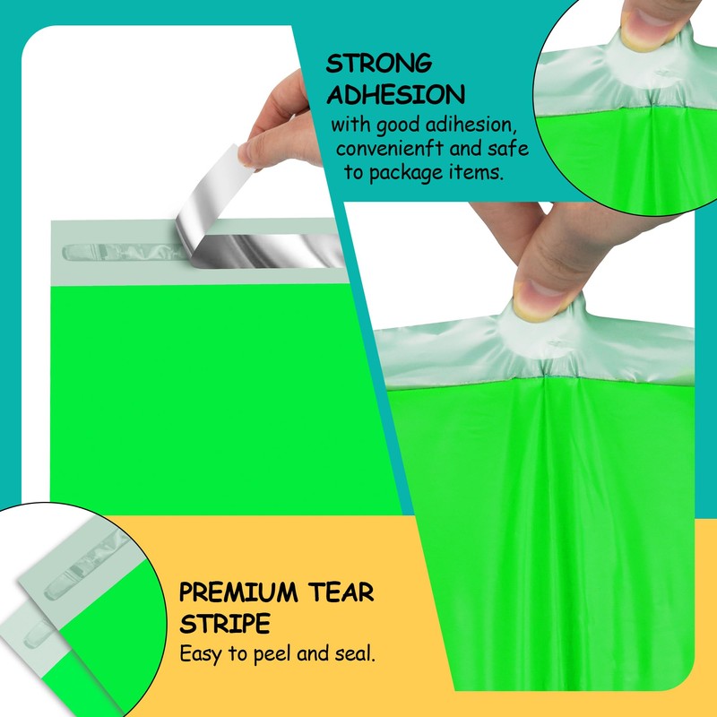 Vapulcio Poly Mailers 12x15.5 Inch 50 Pcs - Waterproof and