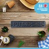 Cast Iron Antique Style Potting SHED Garden Door Wall Plaque
