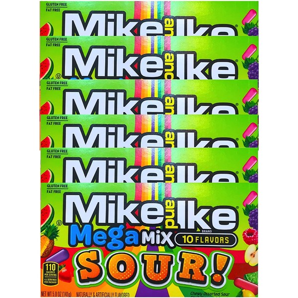 NEW Mike & Ike Mega Mix Sour Gluten Free/ Fat