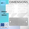 Premium Flat Bracket 2.5mm Galvanised Steel Joining Plate Brackets for