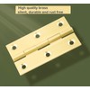 HGHN 8 Pcs Solid Brass Hinges, Jewelry Box Hinges, Small