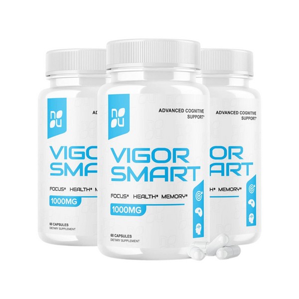 Brain 3-Pack Vigor Smart Brain Booster Pills Advanced Cognitive Focus