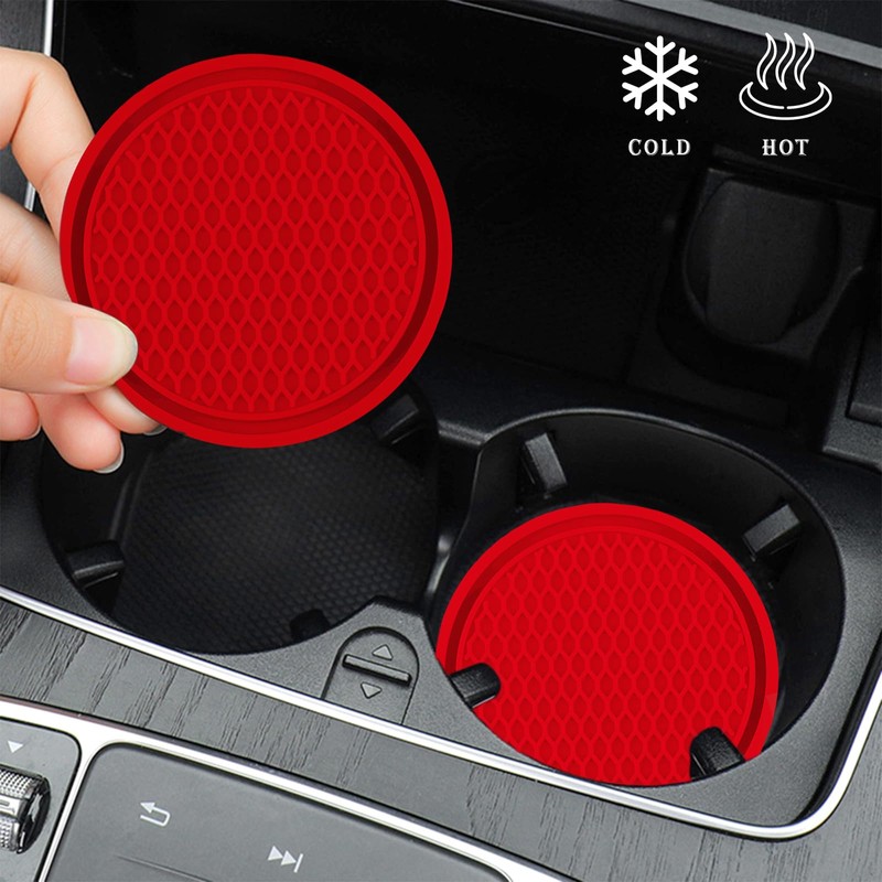Car Coasters for Cup Holders [4 Pack], 2.77 Inches Silicon