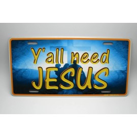 DIGIART INTERNATIONAL JESUS CHRISTIAN RELIGIOUS LICENSE PLATE Metal Novelty Car License Plate Auto Tag