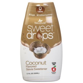 SweetLeaf Sweet Drops Liquid Stevia Sweetener (Coconut, Pack of 2)