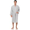 TowelSelections Mens Robe, Waffle Spa Bathrobe, Soft Kimono Bath Robe