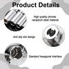 4 PCS 10mm Socket,10mm Socket 1/4 Drive,1/4 Deep Socket, Cr-V