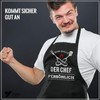 Yora Barbecue Apron for Men, ‘Hier grillt der Chef Persönlich’