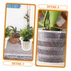 Outanaya 6pcs Breathable Plastic Orchid Pots with Drainage Portable Flower