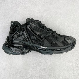 Breathable Retro Paris Style 7 Runner Dad Shoes Unisex Sporty Couple Sneakers Fashionable Mesh Lining Rubber Sole DropshippingColor: All black, EUR Size: 38