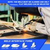 Tandefio 50 Pcs Aluminum Brazing Rods Low Temperature Welding Rods