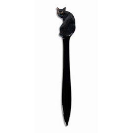 LX Hand Painted Black Cat Letter Opener