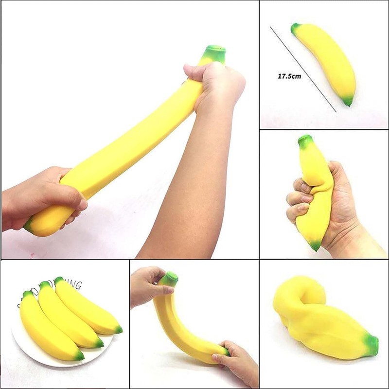 Wobble Banana Anti-Stress Aid for Adults - Stretchy Crush Decoration