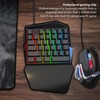 One Handed Gaming Keyboard USB Wired RGB Backlit 35 Keys