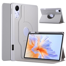 ATOOZ for Honor Pad V9 Case with pen holder 11.5 inch 2025, Rotating Stand Cover for Honor Tablet V9 (Grey)