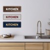 Signs ByLITA Standard Kitchen Sign (Brushed Silver) - Large