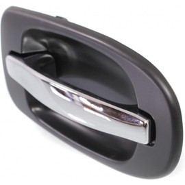 For Chevy Uplander 2005 06 07 08 2009 Exterior Door Handle Rear Passenger Side - Side Sliding Door Primed Bezel with Chrome Lever | Trim:All Submodels | GM1521125 | 10399451