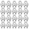 20 PCS M10 3/8" Wire Rope Cable Clip Clamp, 304