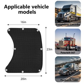Semi Trucks Window Shades, Side Window Sun Shade Suitable for Freightliner Cascadia, Peterbilt 579, Kenworth T680, etc, Sunshade and Sun Protection Semi Truck Accessories