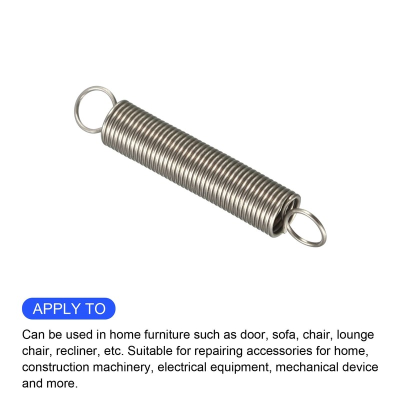 METALLIXITY 5PCS 0.5x5x30mm Extension Spring Stainless Steel Extension Spring Wire