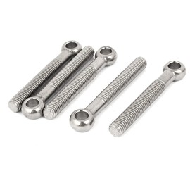 IIVVERR 12mm x 90mm 304 Stainless Steel Machine Shoulder Lifting Eye Bolt 5PCS (12mm x 90mm 304 Máquina de acero inoxidable Hombro de elevación de hombro 5PCS