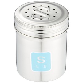 Endo Shoji (TKG遠藤商事) Commercial Use TKG Seasoning Container, Large S (Salt) 18-8 Stainless Steel BTY712