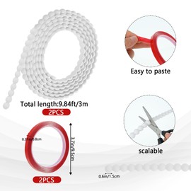 Wenceda 20FT Flexible Molding Trim Self Adhesive,15mm Peel and Stick for Walls Bathroom Mirror Frame Border,DIY PVC Furniture Door Wardrobe Home Decor