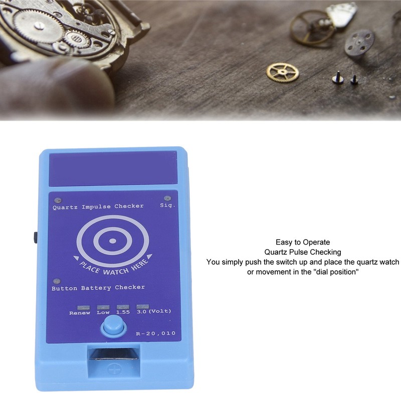 Quartz Watch Detector Dual Purpose Portable Quartz Impulse Tester Button