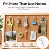 Optomni Giant Push Pins 60 PCS, 1 Inch Large Clear