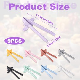 Hinbkenla Snack Chopsticks 9PCS 9 Colors