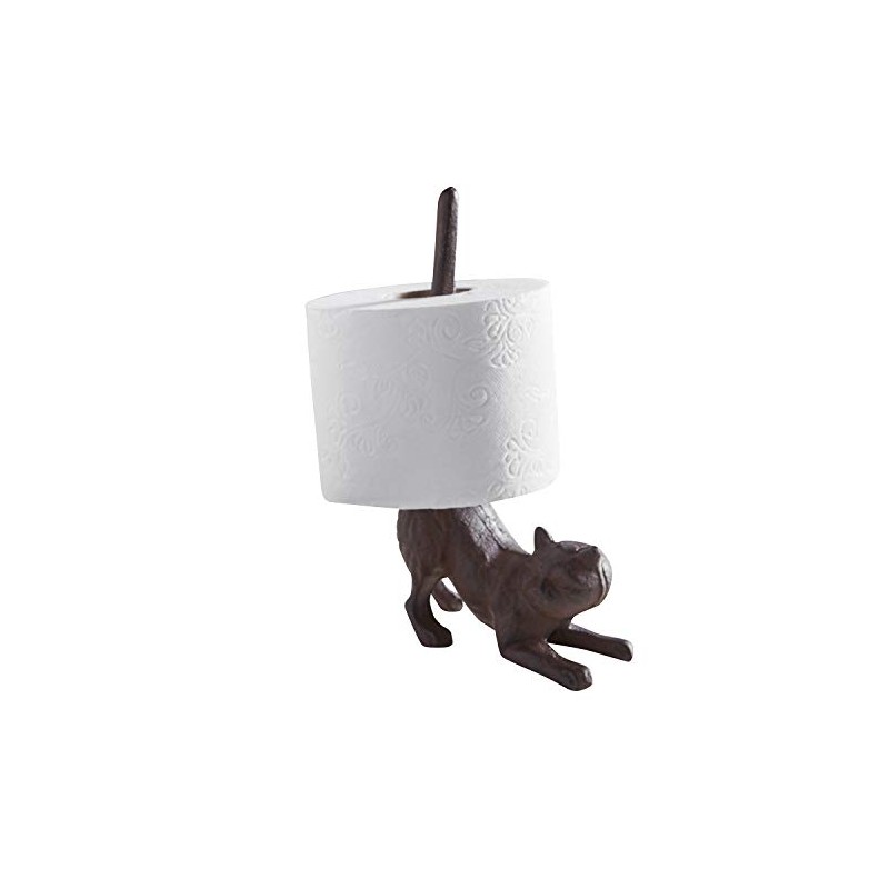 47th & Main Cast Iron Paper Towel Holder, 9.5-Inches Tall,