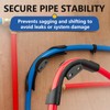 5-Pack GUOFIS PEX Bend Support with Mounting Plate,1/2" Plastic 90-Degree