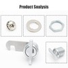 Qjaiune Thumb Operated Offset Cam Lock 3/4 Inch Cylinder &