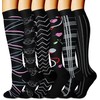 CHARMKING 6 Pairs-Compression Socks for Women & Men Circulation Best