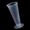 Uotyle 100mL Clear Graduated Measuring Cup Capacity Beaker Cone Shape