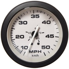 Sierra International 61547P Driftwood 10 to 50 Mph Dial Range Scratch Resistant Speedometer Kit, 3"