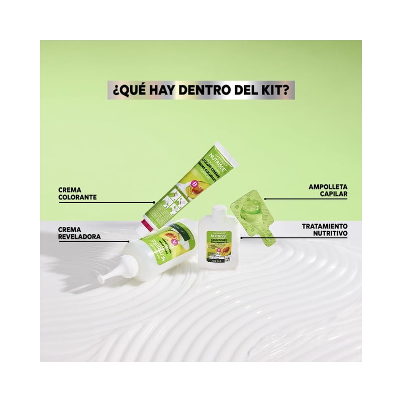Tinte para cabello Garnier Nutrisse ultra cobertura 60u rubio oscuro