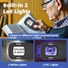 Luvan Lupe mit Licht,Handy-Mikroskop,Tragbares Mikroskop,2,0-Zoll IPS Farbdisplay,5X|9X|14X verstellbare Vergrößerung,2 Lichtquellenmodi,1-Megapixel,