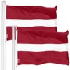 G128 2 Pack: Latvia Latvian Flag 3x5 Ft LiteWeave Pro
