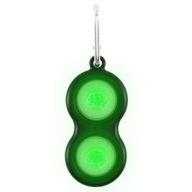Fat Brain Toys Simpl Dimpl Glow in The Dark - Popping Fidget Keychain, Kids & Adults