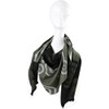 Rotfuchs® Woven Scarf Two-Tone & Graphic Look Green Black Fashionable