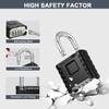 ZHEGE Heavy Duty Combination Lock Outdoor, 4 Digit Large Weatherproof