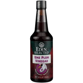 Eden Foods Selected Ume Plum Vinegar, Fat Free, Non-GMO, 10 Fl Oz (Pack of 12)