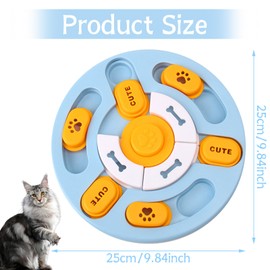 PIWOSGOL Katzenspielzeug Intelligenz, Interaktives Lernspielzeug für Katzen Aller Altersgruppen, Fummelbrett für Katzen, Katzenspielzeug Selbstbeschäftigung für IQ-Training und Gehirnstimulation