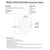 Poyde 4 Inch Screw-in Round Shower Drain Cover Replacement Floor