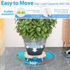 VANCASTLE Plant Caddy with Lockable Wheels Heavy Duty 450lbs Capacity,