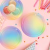 169 PCS Rainbow Party Decorations Disposable Paper Plates, Napkins, Cups,
